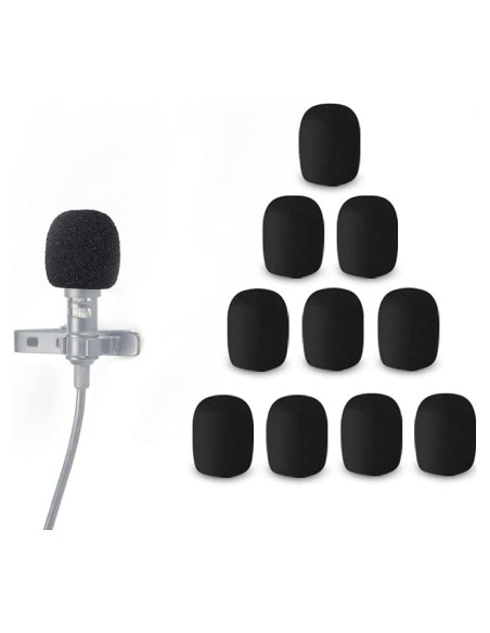 Funda de Espuma Morfone para Micrófono Lavalier - 10 Paquetes