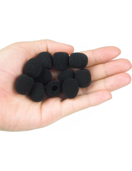 Funda de Espuma Morfone para Micrófono Lavalier - 10 Paquetes