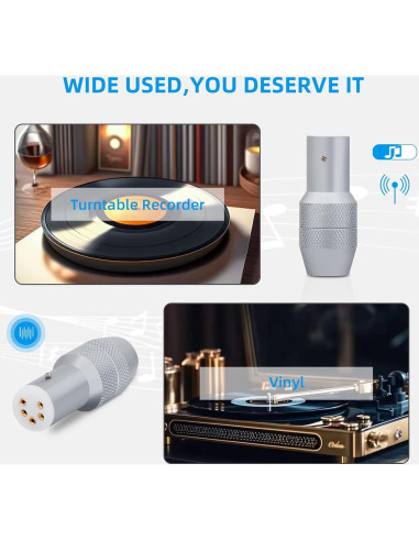 Conector hembra DIN 5 pines Monosaudio chapado en oro