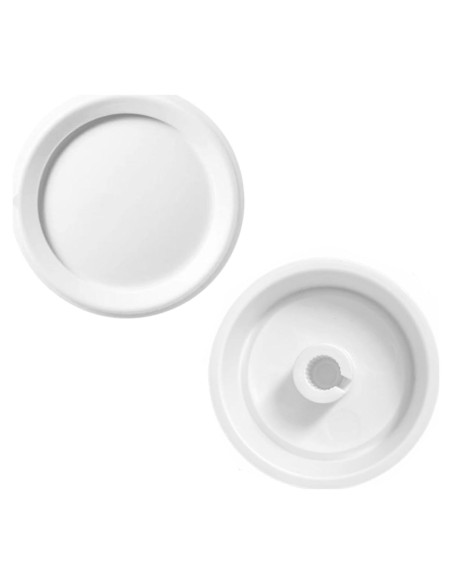 2 Perillas de Regulador Rotativo RK-WH para Ventilador Blanco