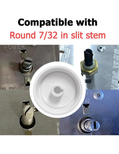 2 Perillas de Regulador Rotativo RK-WH para Ventilador Blanco 2
