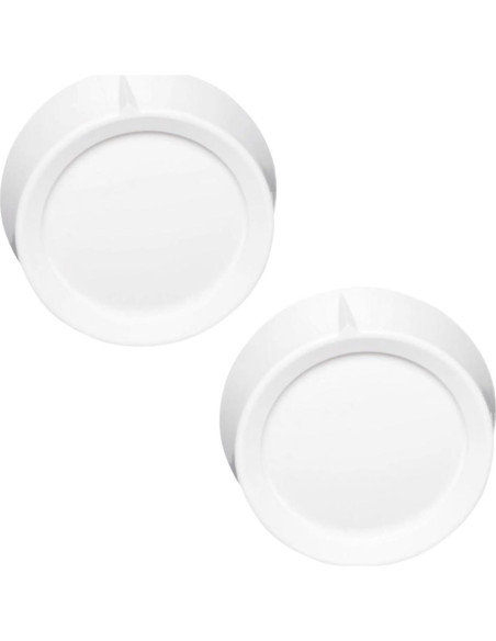 2 Perillas de Regulador Rotativo RK-WH para Ventilador Blanco
