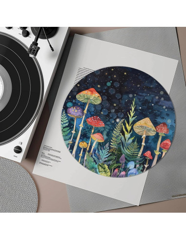 Alfombrilla Antiestática para Tocadiscos GLENLCWE 30cm Colorida