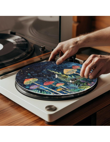 Alfombrilla Antiestática para Tocadiscos GLENLCWE 30cm Colorida