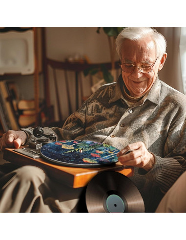 Alfombrilla Antiestática para Tocadiscos GLENLCWE 30cm Colorida