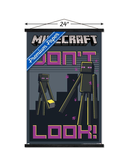 Póster enmarcado magnético Trends International Minecraft 86.4x56.7cm