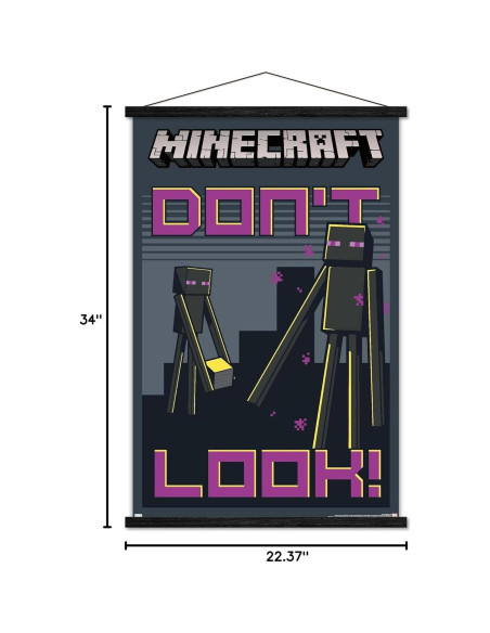 Póster enmarcado magnético Trends International Minecraft 86.4x56.7cm