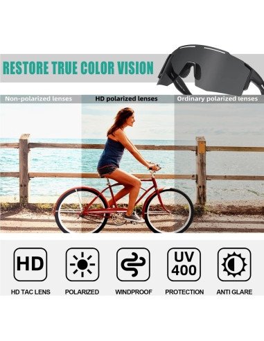 Gafas de sol deportivas YUNBLL&KO polarizadas UV400 para ciclismo