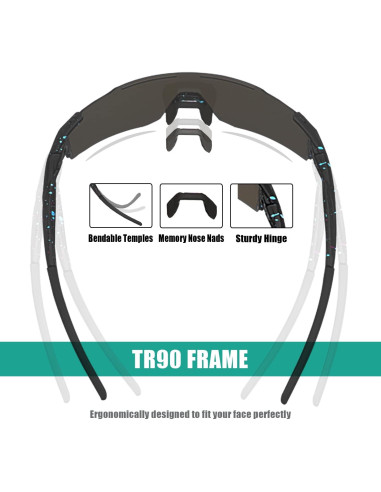 Gafas de sol deportivas YUNBLL&KO polarizadas UV400 para ciclismo