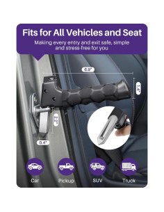 Asa de Puerta de Coche Kekoy 4 en 1 para Ancianos - Soporte y Seguridad 2