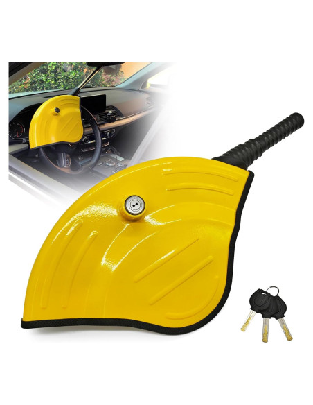 Bloqueo Universal del Volante KAYCENTOP Amarillo Antirrobo