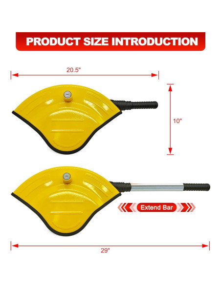 Bloqueo Universal del Volante KAYCENTOP Amarillo Antirrobo