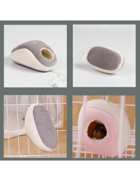 Escondite para Hámster TTMIMIK Mediano Gris Lavable Escondite para Hámster TTMIMIK Mediano Gris Lavable