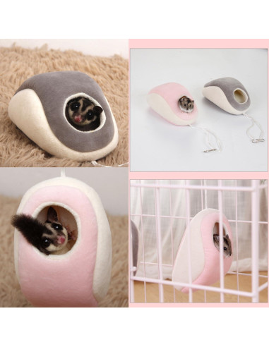 Escondite para Hámster TTMIMIK Mediano Gris Lavable