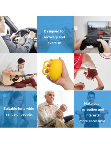 Pelotas de Ejercicio para Manos Fanwer 2 Piezas Antiestrés