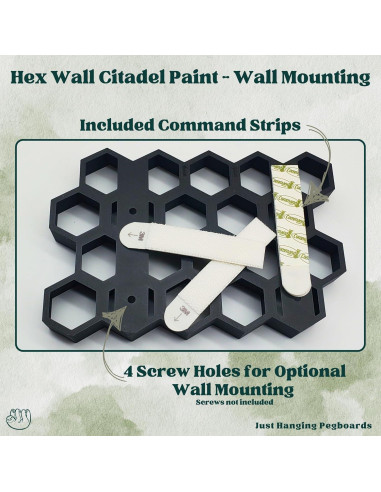 Soporte de Pintura de Pared Genérico para Tarros Citadel - 20 Compartimentos