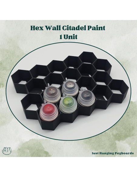 Soporte de Pintura de Pared Genérico para Tarros Citadel - 20 Compartimentos