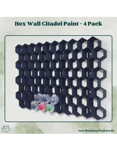 Soporte de Pintura de Pared Genérico para Tarros Citadel - 20 Compartimentos