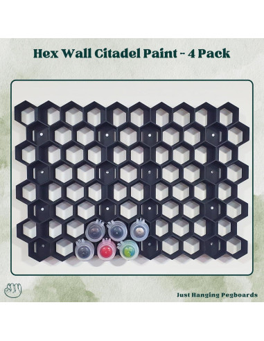 Soporte de Pintura de Pared Genérico para Tarros Citadel - 20 Compartimentos