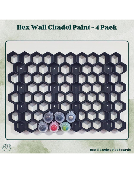 Soporte de Pintura de Pared Genérico para Tarros Citadel - 20 Compartimentos