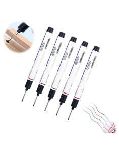 5 Marcadores de Agujero Profundo Limveso - Punta Larga 20mm