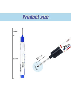 5 Marcadores de Agujero Profundo Limveso - Punta Larga 20mm 2