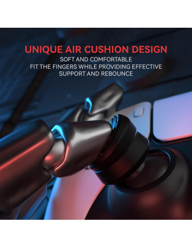 Tapas de Joystick Ergonómicas PlayVital para PS5, PS4, Xbox y Switch Pro - Negro