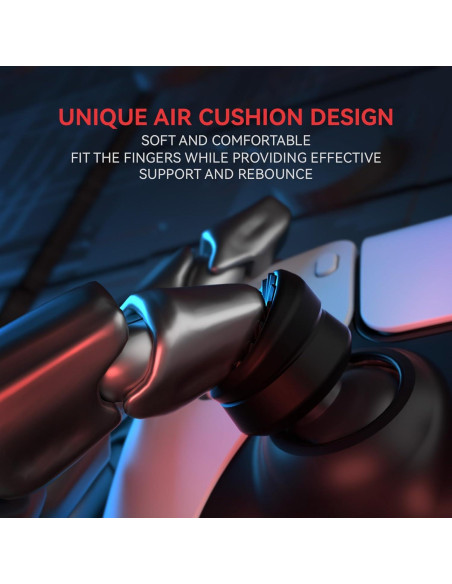 Tapas de Joystick Ergonómicas PlayVital para PS5, PS4, Xbox y Switch Pro - Negro