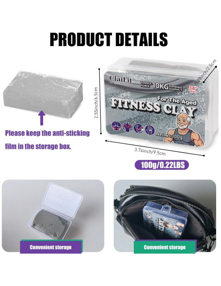 Pasta de Ejercicio Botsparty 22LBS para Mano y Brazo