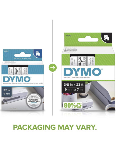 Cinta de Etiquetado DYMO D1 40910 1cm x 7m Transparente