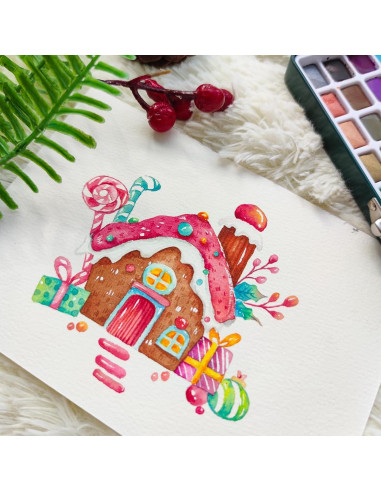 Set de Pintura Acuarela Artecho 100 Colores con Pinceles