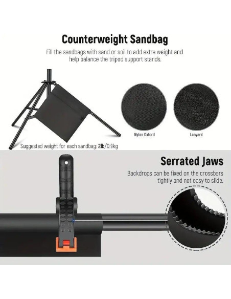 Soporte de Fondo Plegable YEmirth 2x3m para Fotografía