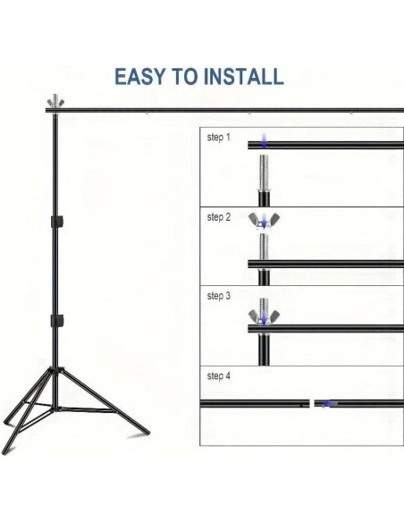 Soporte de Fondo Plegable YEmirth 2x3m para Fotografía