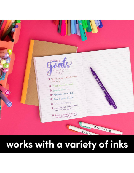 Cuadernos de Composición PAPERAGE - 6 Unidades, 120 Páginas, Kraft