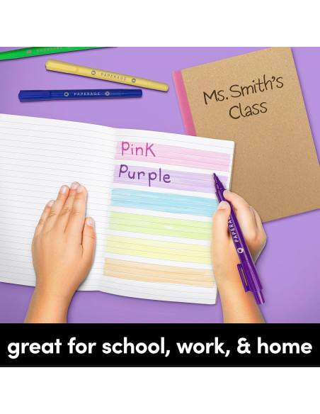 Cuadernos de Composición PAPERAGE - 6 Unidades, 120 Páginas, Kraft