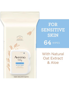 Toallitas Húmedas Todo en Uno Aveeno Baby 64 ct Sin Fragancia 2
