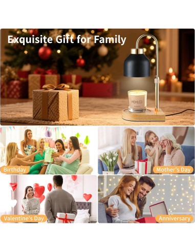 Lámpara Calentadora de Velas MOMIUCO con Temporizador y Regulador