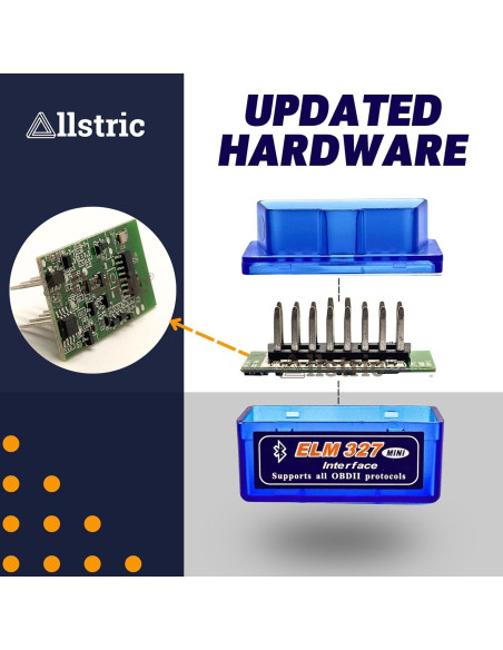 Escáner OBD2 Bluetooth Allstric ELM327 - Diagnóstico Automotriz