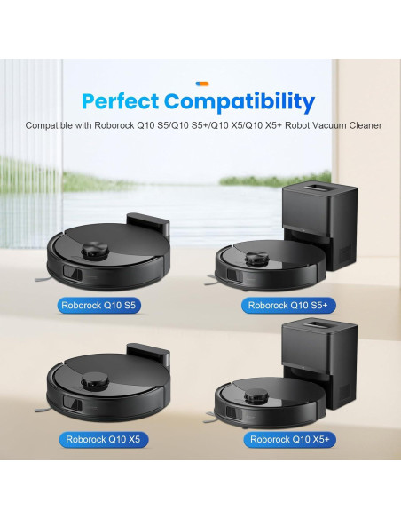Kit de Accesorios de Reemplazo DrFlito para Roborock Q10 S5/X5