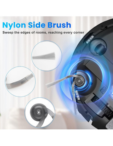 Kit de Accesorios de Reemplazo DrFlito para Roborock Q10 S5/X5