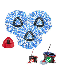 Paquete de 3 cabezales de fregona KAMISAFE para O Cedar RinseClean