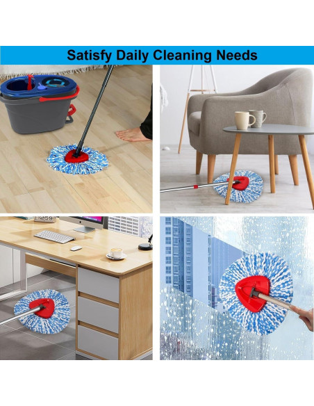 Paquete de 3 cabezales de fregona KAMISAFE para O Cedar RinseClean