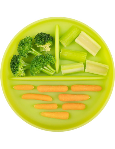 Placa de Succión Dividida Olababy 18 cm Silicona Arándano