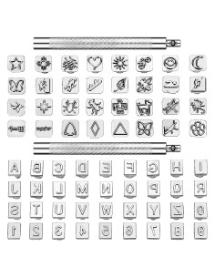 Juego de Herramientas de Estampado de Cuero WILLBOND 70 Piezas