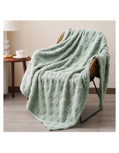 Manta de Forro PHF Verde 127x152 cm Jacquard Suave