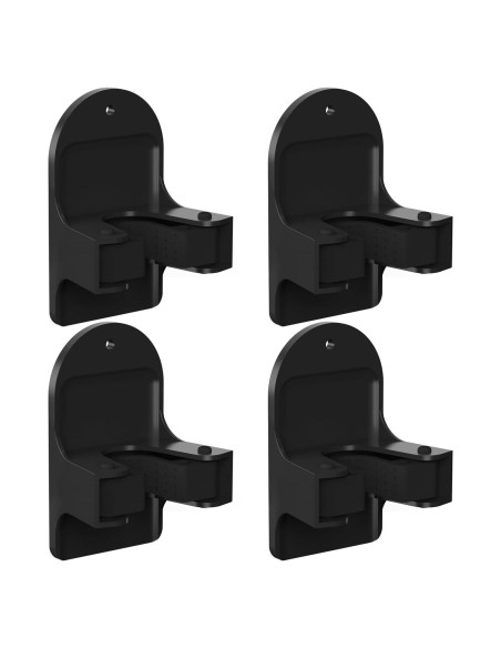 Soporte de Escoba Montaje en Pared MCOMCE Negro 4 Contador