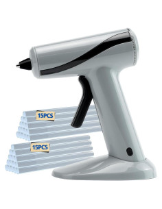 Pistola de Pegamento Caliente Inalámbrica Krightlink 20W con 30 Barras
