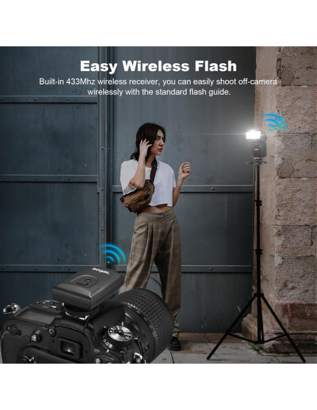 Flash Godox TT520 II para Cámara DSLR con Transmisor Inalámbrico