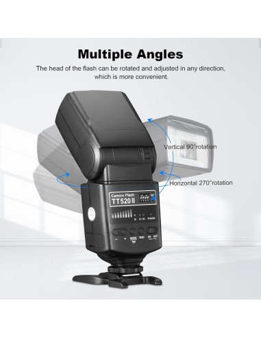 Flash Godox TT520 II para Cámara DSLR con Transmisor Inalámbrico