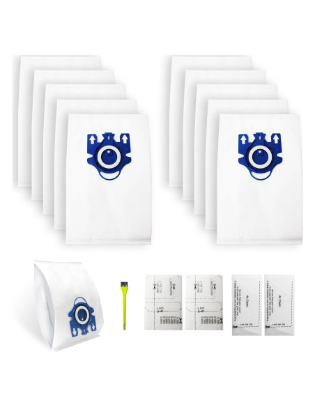 10 Bolsas de Aspiradora Miele GN Reemplazo + 4 Filtros